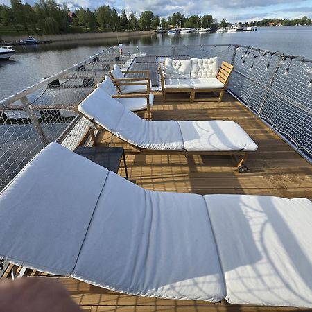 Domek Na Wodzie - Houseboat -Sauna, Taras Na Dachu, Dwie Sypialnie Mikołajki Dış mekan fotoğraf