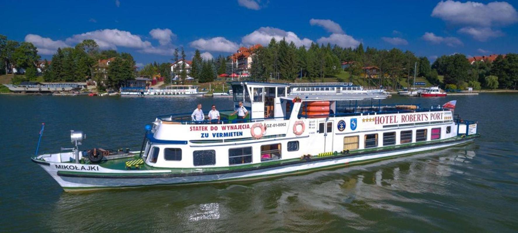 Domek Na Wodzie - Houseboat -Sauna, Taras Na Dachu, Dwie Sypialnie Mikołajki Dış mekan fotoğraf