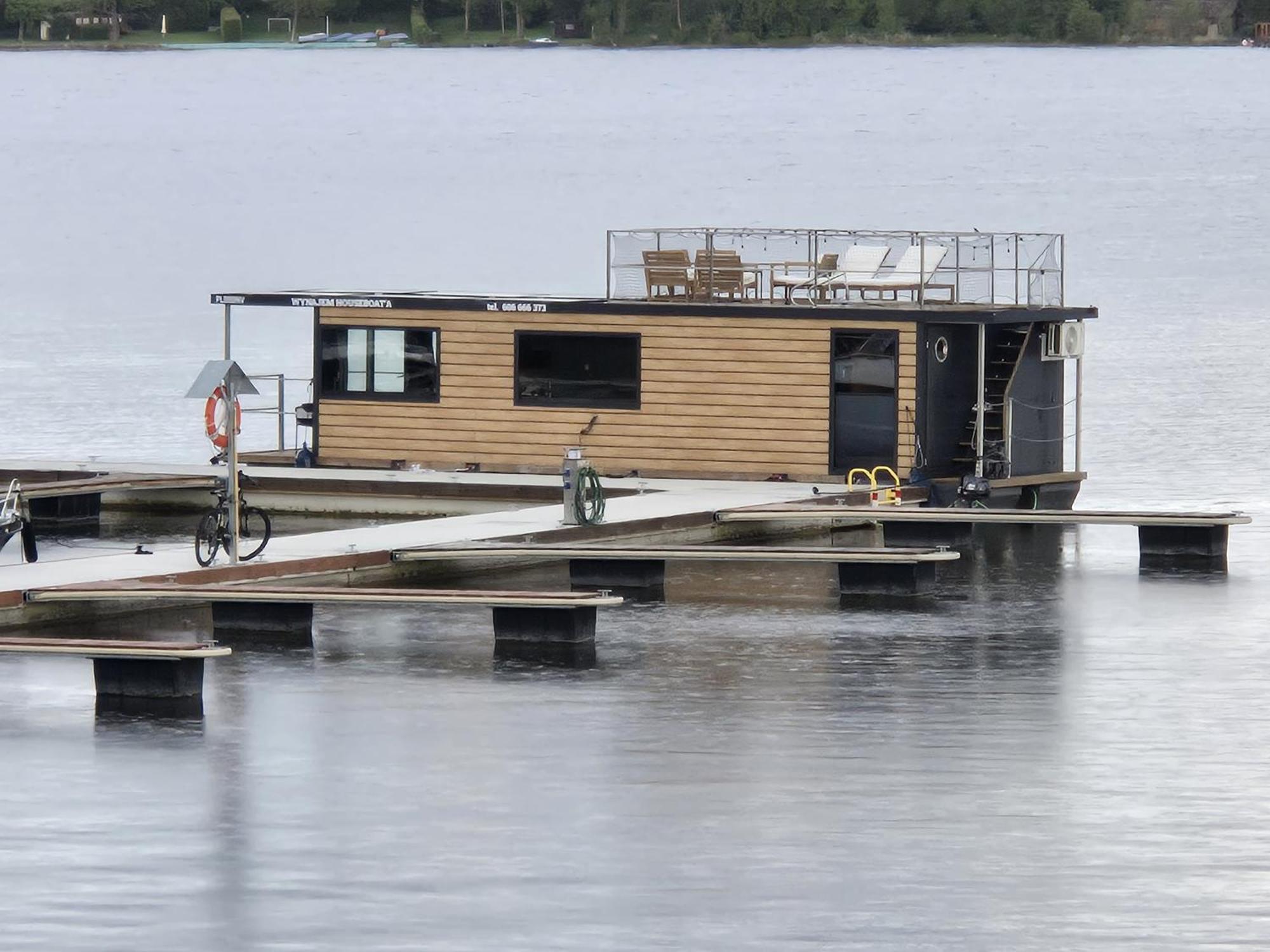 Domek Na Wodzie - Houseboat -Sauna, Taras Na Dachu, Dwie Sypialnie Mikołajki Dış mekan fotoğraf